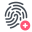 Fingerprint verification icon