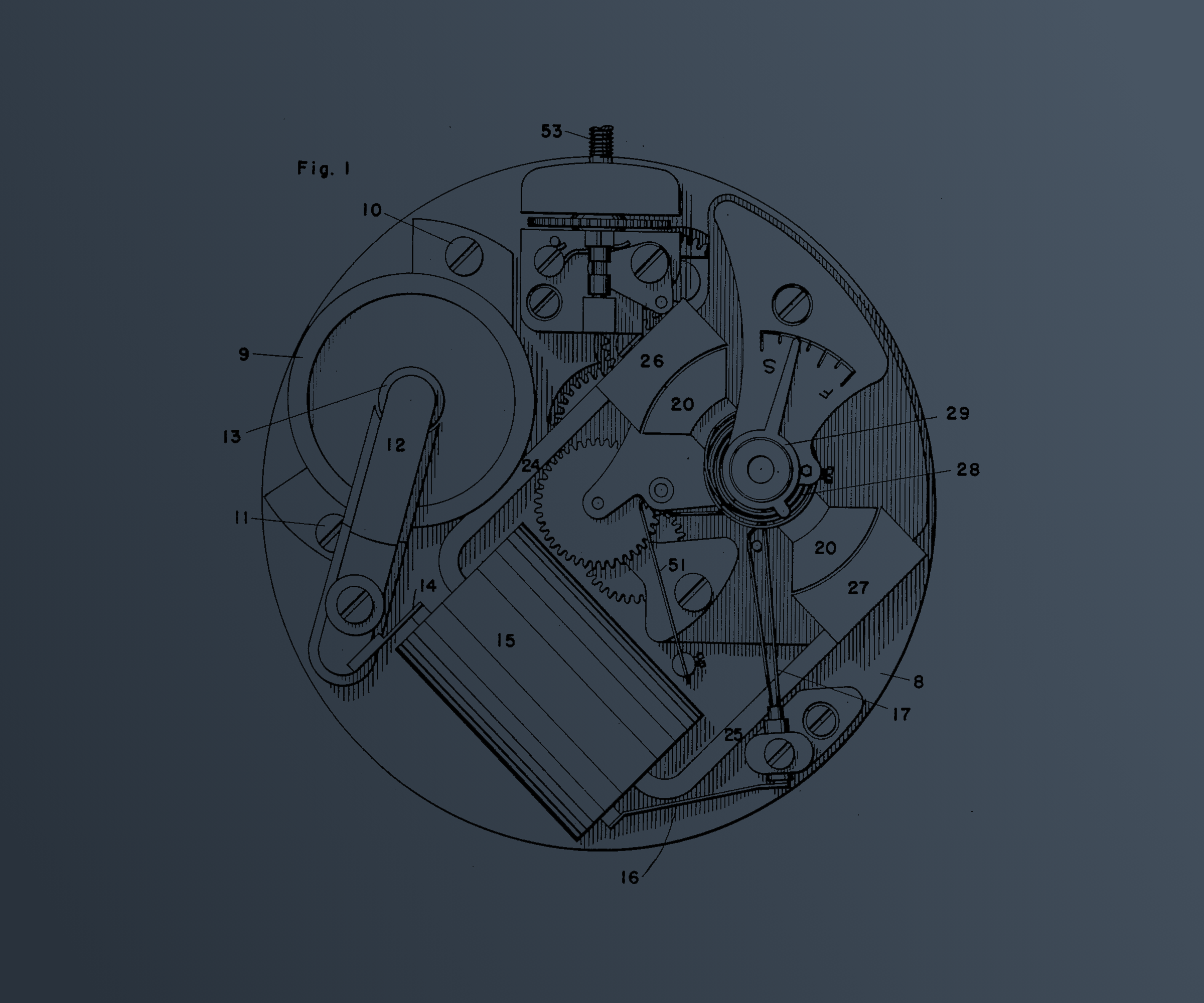 Technical patent diagram background